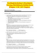 Test Bank For Keltner&rsquo;s Psychiatric Nursing&comma; 9th Edition By Debbie Steele Chapter 1-36  ISBN&colon; 9780323791960   