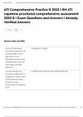 ATI Comprehensive Practice B 2025 &vert; RN ATI capstone proctored comprehensive assessment 2025 B &vert; Exam Questions and Answers &vert; Already Verified Answers