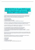 OB HESI&sol;FINAL Exam &lpar;2025&rpar; Latest Update Questions and Answers 100&percnt; Solved&vert; 100&percnt; Guaranteed Pass