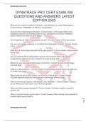 DYNATRACE PRO CERT EXAM 200 QUESTIONS AND ANSWERS LATEST EDITION 2025