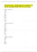 NIH Stroke Scale &ndash; All Test Groups A-F &lpar;patients 1-6&rpar; Answer key Updated With 100&percnt; Correct Answers