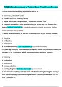 NR226 Fundamentals of Patient Care Final Exam Review&lpar;2025&sol;2026&rpar;
