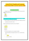 Actual TEAS 7 English and Language Usage Exam 100&percnt; Correct Answers 2025&period;