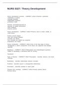 NURS 5327&colon; Theory Development