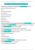 Foundation of Professional Nursing Exam 1 Questions With Correct Answers&lpar;2025&sol;2026&rpar;