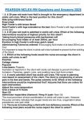 PEARSON NCLEX-RN Questions and Answers 2025
