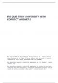 IRB Quiz Troy University