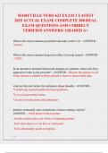 MARYVILLE NURS 623 EXAM 3 LATEST  2025 ACTUAL EXAM&vert; COMPLETE 200 REAL  EXAM QUESTIONS AND CORRECT  VERIFIED ANSWERS&sol; GRADED A&plus;