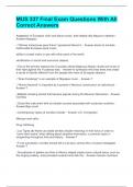 MUS 337 Final Exam Questions With All Correct Answers