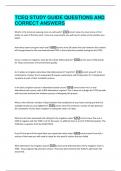 TCEQ STUDY GUIDE QUESTIONS AND  CORRECT ANSWERS 
