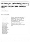 8th edition&colon; TNCC Exam 8th edition study &lpar;2025&rpar; comprehensive questions and verified answers &lpar; detailed & elaborated&rpar; ACTUAL EXAM 2025 TEST&excl;&excl;