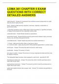 LOMA 361 CHAPTER 5 EXAM QUESTIONS WITH CORRECT DETAILED ANSWERS 