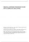 Medical Expense Insurance