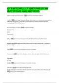 CAP MITCHELL LEADERSHIP EXAM  QUESTIONS AND ANSWERS 