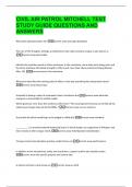 CIVIL AIR PATROL BUNDLE EXAMS WITH COMPLETE SOLUTIONS