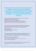 CFESA GAS FINAL EXAM 2025 WITH ACTUAL  CORRECT QUESTIONS AND VERIFIED  DETAILED ANSWERS &vert;FREQUENTLY TESTED  QUESTIONS AND SOLUTIONS &vert;ALREADY  GRADED A&plus;&vert; &vert;GUARANTEED PASS&vert;LATEST  UPDATE