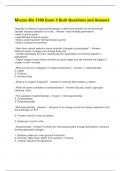 Mizzou Bio 1500 Exam 3 Bush Questions and Answers