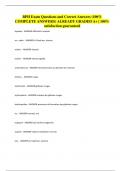 BPH Exam Questions and Correct Answers &lpar;100&percnt; COMPLETE ANSWERS&rpar; ALREADY GRADED A&plus; &vert; 100&percnt; satisfaction guaranteed