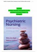 Test Bank - Psychiatric Nursing&colon; Contemporary Practice &lpar;7th Edition by Boyd&rpar;-Boyd Psychiatric nursing TEST BANK Answer