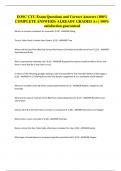EOSC CYU Exam Questions and Correct Answers &lpar;100&percnt; COMPLETE ANSWERS&rpar; ALREADY GRADED A&plus; &vert; 100&percnt; satisfaction guaranteed