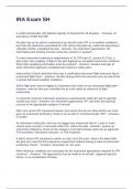 IRA Exam SH With Questions and Correct Answers