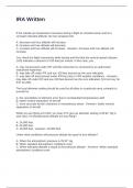 IRA Written Questions With 100&percnt; Correct Answers