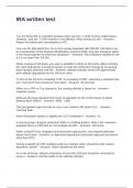 IRA Written Test Exam Questions and 100&percnt; Correct Answers 