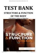 Structure and Function of the Body &lpar;17th Edition&rpar; &ndash; Kevin T&period; Patton&comma; Chapters 1&ndash;22 Test Bank Practice Questions and Answers