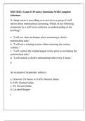 NRS 3015&colon; Exam &num;3 Practice Questions With Complete Solutions