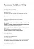 Fundamental Final &lpar;Please Kill Me&rpar; QUESTIONS AND CORRECT DETAILED ANSWERS WITH RATIONALES 2025&sol;2026 &lpar;VERIFIED ANSWERS&rpar; &vert;ALREADY GRADED A&plus;