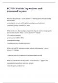 PC707- Module 3 questions well answered to pass