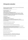 Chiropractic education QUESTIONS AND CORRECT DETAILED ANSWERS WITH RATIONALES 2025&sol;2026 &lpar;VERIFIED ANSWERS&rpar; &vert;ALREADY GRADED A&plus;