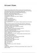 CA Level 1 Exam QUESTIONS AND CORRECT DETAILED ANSWERS WITH RATIONALES 2025&sol;2026 &lpar;VERIFIED ANSWERS&rpar; &vert;ALREADY GRADED A&plus;