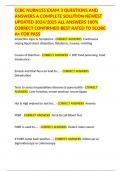 CCBC NURN155 EXAM 3 QUESTIONS AND ANSWERS A COMPLETE SOLUTION NEWEST UPDATED 2024&sol;2025 ALL ANSWERS 100&percnt; CORRECT CONFIRMED BEST RATED TO SCORE A&plus; FOR PASS