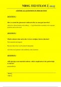 NRSG 3323 EXAM 2 QUESTIONS AND ANSWERS 2025