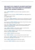 WGU MATH D125 COMPLETE ACCURATE QUESTIONS AND CORRECT SOLUTIONS OBJECTIVE ASSESSMENT NEWEST 2025 &lbrack;ALREADY GRADED A&plus;&rsqb;