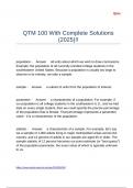QTM 100 With Complete Solutions &lpar;2025&rpar;&excl;&excl;