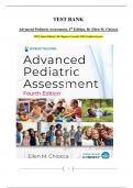Test Bank for Advanced Pediatric Assessment&comma; 4 th Edition&comma; By Ellen M&period; Chiocca&period; 2025&vert;&vert; Latest Edition&vert;&vert; All Chapters Covered&vert;&vert; 100&percnt; Verified Answers&vert;&vert; ISBN-13 978-0826153043