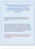 RN RELIAS PHARMACOLOGY EXAM NEWEST  2025 ACTUAL EXAM COMPLETE 100 QUESTIONS AND CORRECT DETAILED  ANSWERS &lpar;VERIFIED ANSWERS&rpar; &vert;ALREADY  GRADED A&plus;