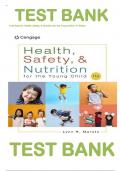 Test Bank for Health&comma; Safety&comma; and Nutrition for the Young Child 11th Edition by Lynn Marotz 9780357765760&vert;&vert; Complete Guide A&plus;