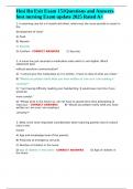 Hesi Rn Exit Exam 151Questions and Answers best nursing Exam update 2025 Rated A&plus;
