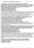 A&E II Exam 2 questions and answers