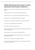 MASS State Board Exam &lpar;part 1&rpar; Latest Questions And Answers Graded A&plus;&period;