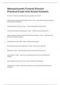 Massachusetts Funeral Director Practical Exam And Actual Answers&period;