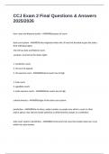 CCJ Exam 2 Final Questions & Answers 2025&sol;2026