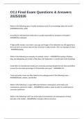 CCJ Final Exam Questions & Answers 2025&sol;2026