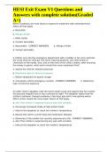 HESI Exit Exam V1 Questions and Answers with complete solution&lpar;Graded A&plus;&rpar;