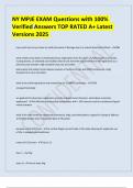 NY MPJE EXAM Questions with 100&percnt; Verified Answers TOP RATED A&plus; Latest Versions 2025