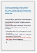 ATI DOSAGE CALCULATION RN MATERNAL NEWBORN  ONLINE PRACTICE ASSESSMENT 3&period;1 NEWEST ACTUAL  EXAM COMPLETE 85 REAL EXAM QUESTIONS AND CORRECT  DETAILED ANSWERS &lpar;VRIFIED ANSWERS&rpar; &vert;ALEADY GRADED  A&plus; BRAND NEW&excl;&excl;
