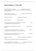 RICA Subtest 1- First 100 Practice Exam With Correct Answers 100&percnt; Verified&period;